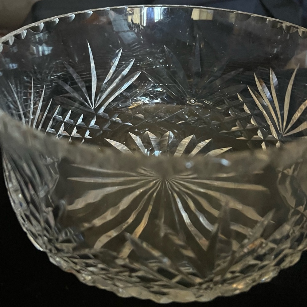 Vintage Waterford crystal serving bowl